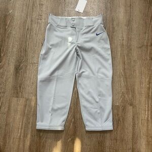 Nike Boys Vapor Select High Piped Baseball Pants Gray Blue Sz XL BQ6444-054